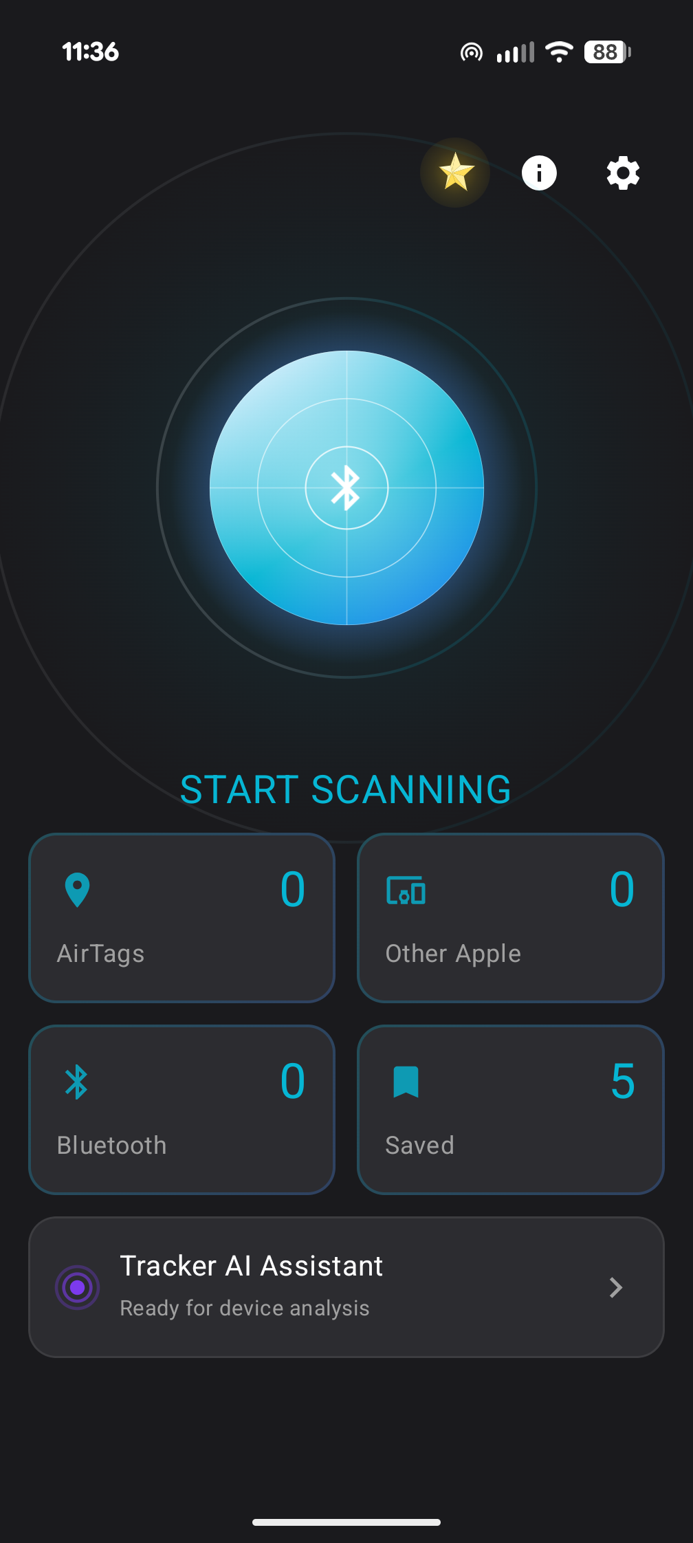 Bluetooth Tracker Screenshot