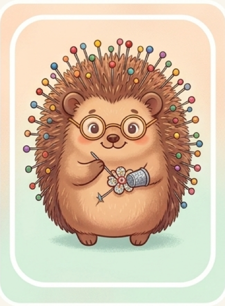 Stashly hedgehog scanning a pattern
